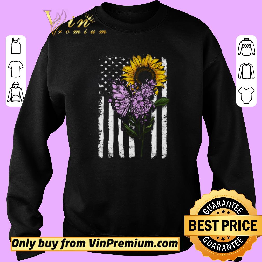 Funny American Flag Sunflower Butterfly shirt 5 Funny American Flag Sunflower Butterfly shirt