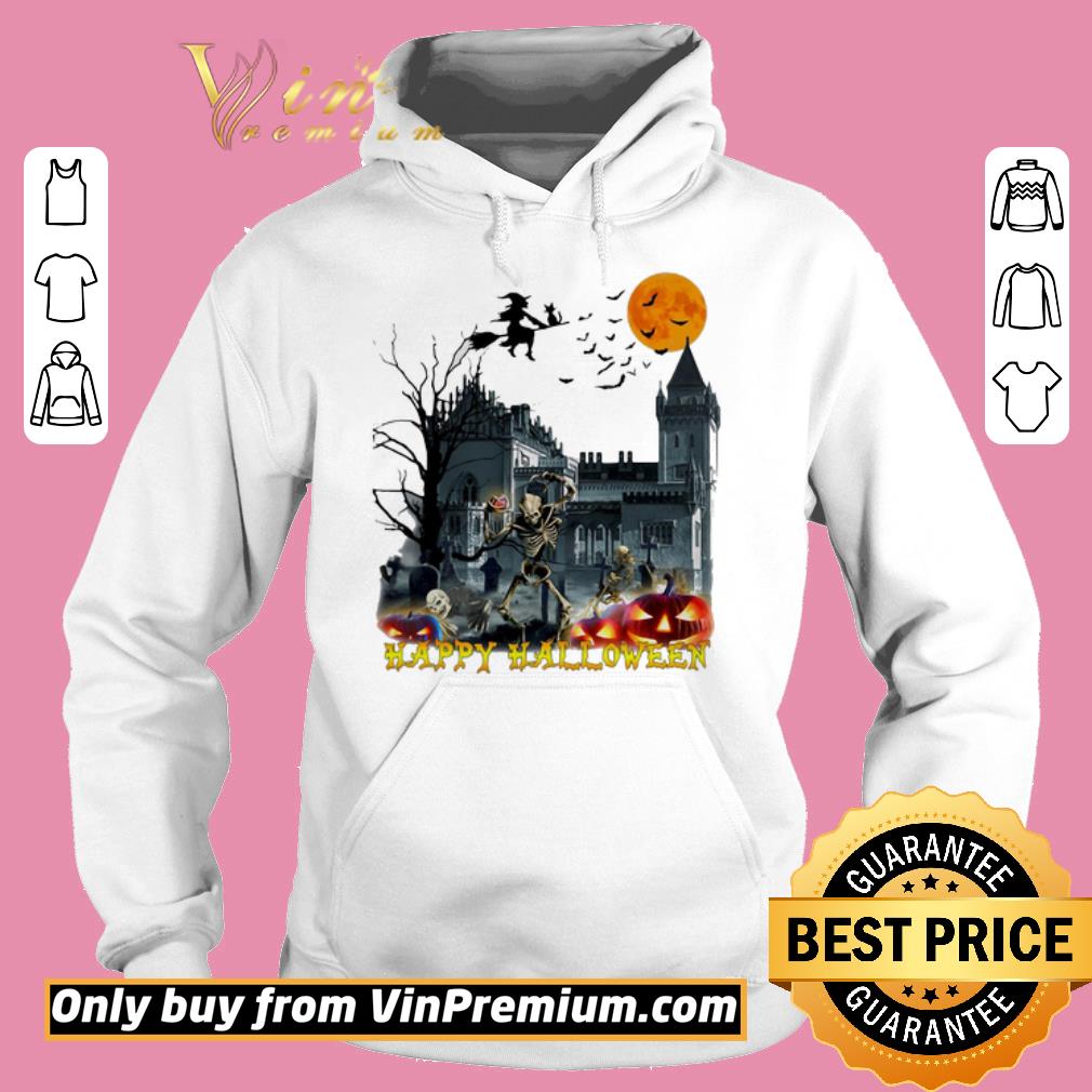 Premium Happy Halloween skeleton witch trick moon ghost house shirt 5 Premium Happy Halloween skeleton witch trick moon ghost house shirt