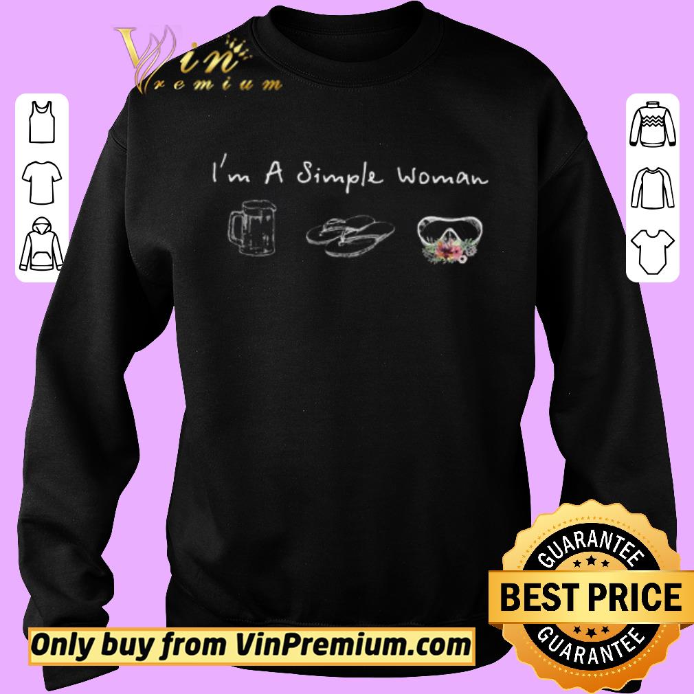 Premium I’m A Simple Woman Loves Beer Flip Flop Swimming Glasses shirt 5 Premium I’m A Simple Woman Loves Beer Flip Flop Swimming Glasses shirt