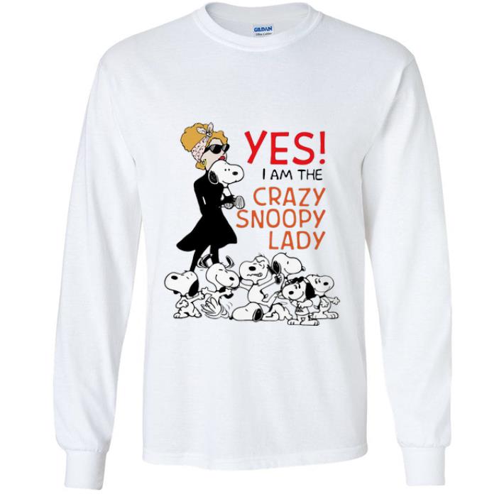 Hot Yes I Am The Crazy Snoopy Lady shirt
