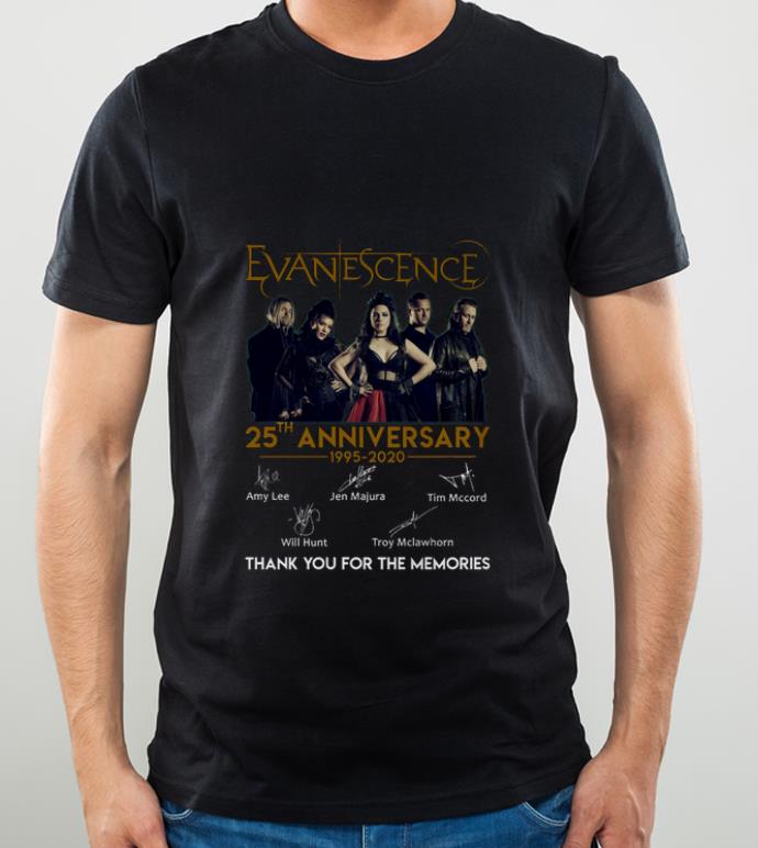 Pretty Evanescence 25th Anniversary Thank You For The Memories shirt