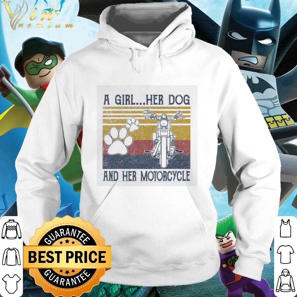 Cool Vintage A Girl Her Dog And Her Motorcycle shirt 5 Cool Vintage A Girl Her Dog And Her Motorcycle shirt