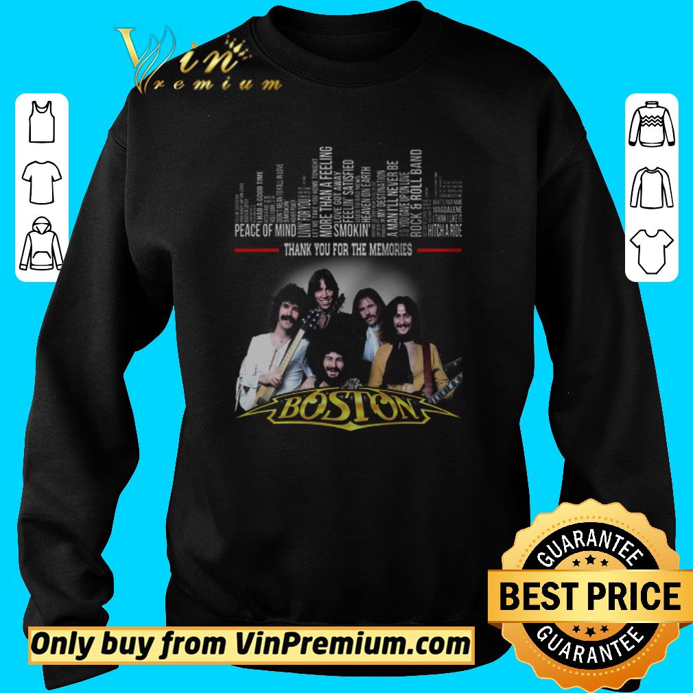 Premium Boston Peace Of Mind Rock & Roll Band Thank You For The Memories shirt 5 Premium Boston Peace Of Mind Rock & Roll Band Thank You For The Memories shirt