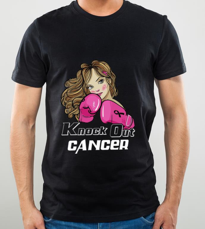 Nice Girl Boxing Knock Out Cancer shirt