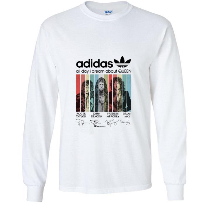 Official Adidas All Day I Dream About Queen Signatures Vintage shirt