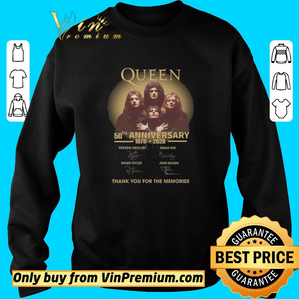 Funny Queen 50th Anniversary 1970 2020 Signature Thank You For The Memories shirt 5 Funny Queen 50th Anniversary 1970 2020 Signature Thank You For The Memories shirt