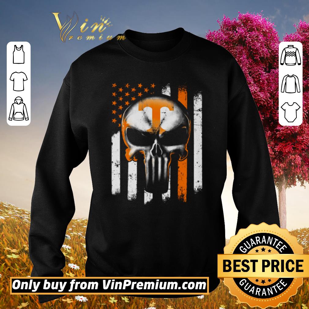Official Tennessee Volunteers Skull American flag shirt 5 Official Tennessee Volunteers Skull American flag shirt