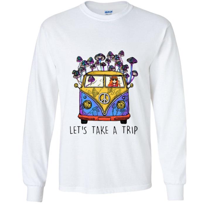 Great Hippie Girl Let’s Take A Trip Mushroom shirt