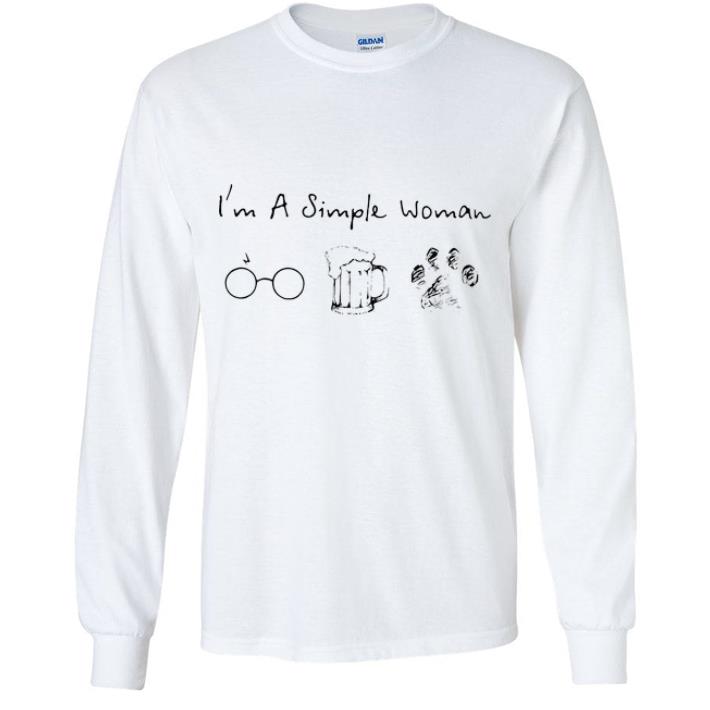 Premium I Am A Simple Woman Harry Potter Beer And Dog shirt