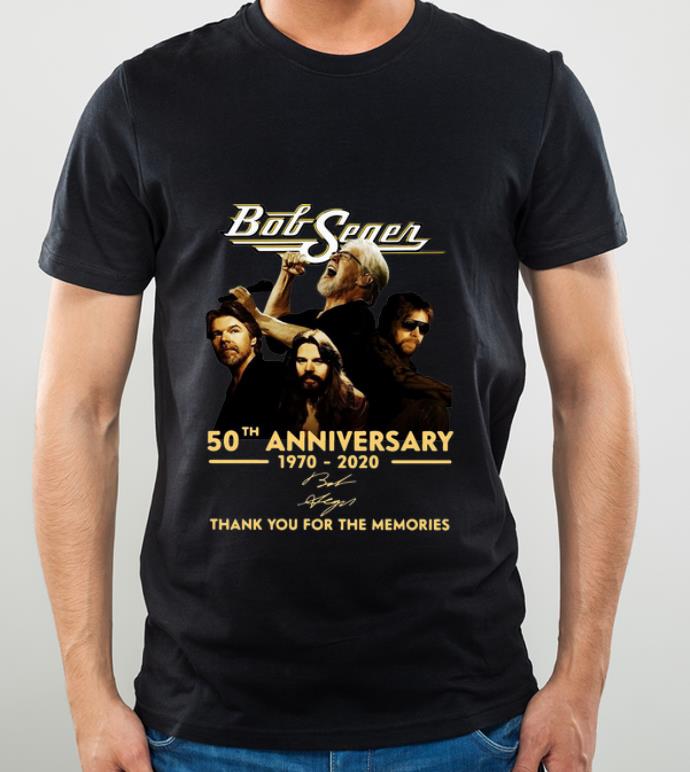 Official Bob Seger 50th Anniversary Thank You For The Memories Signatures shirt