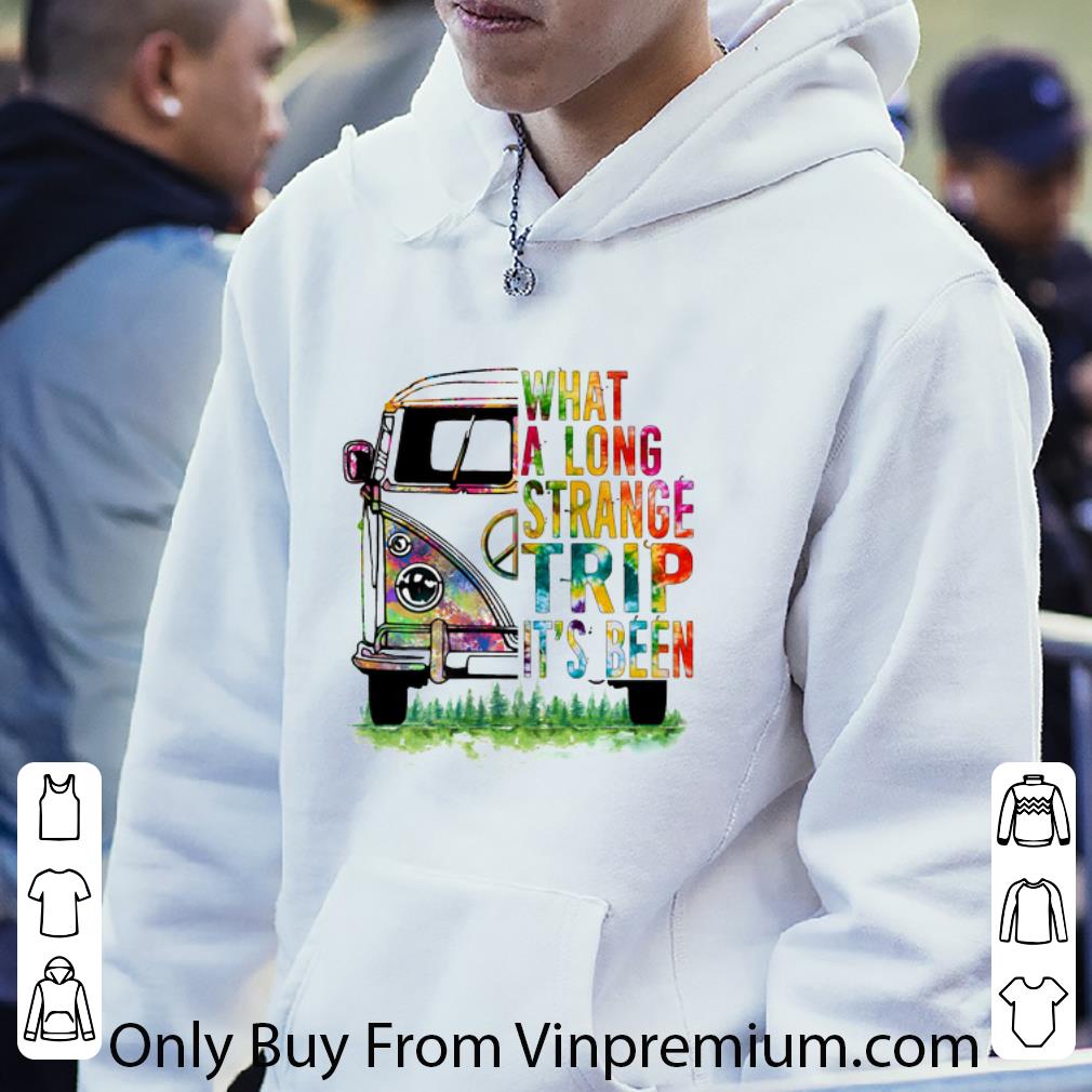 Pretty Hippie Bus What A Long Strange Trip It's Been shirt