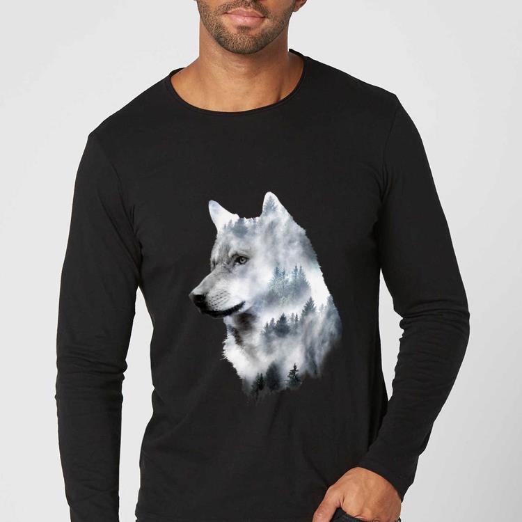 Pretty Wolf Doppel Belichtung Fog Forest shirt 5 Pretty Wolf Doppel Belichtung Fog Forest shirt