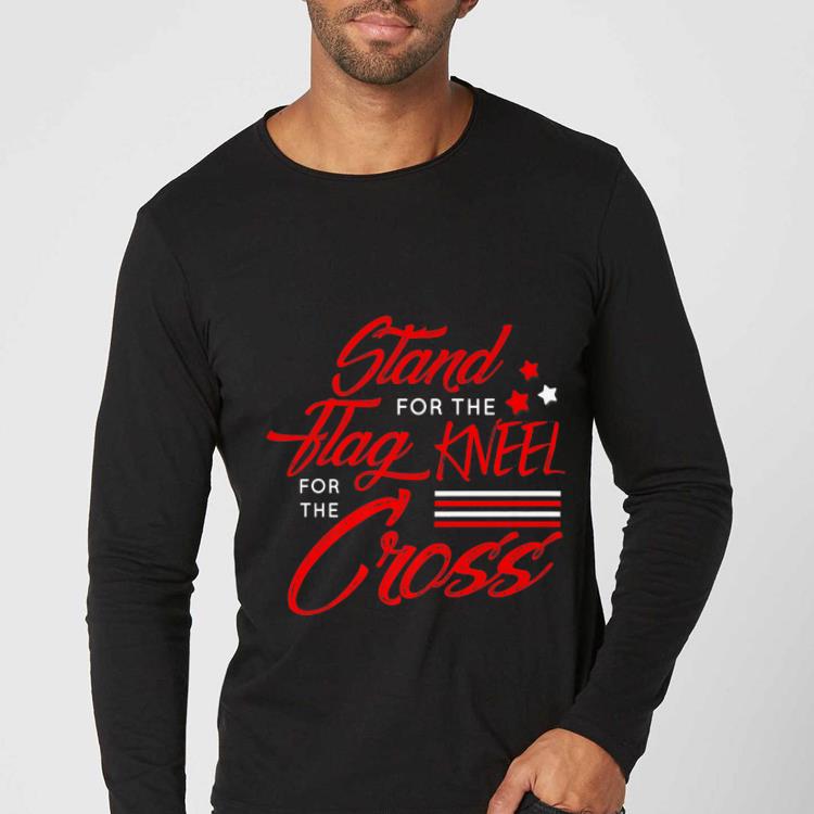 Hot Stand for flag kneel for cross Veteran shirt