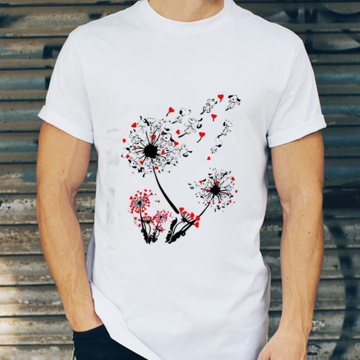 Great Dandelion Flower Snoopy Hearts shirt