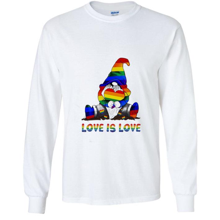 Top Gnomes Hug Lgbt Heart Love Is Love shirt
