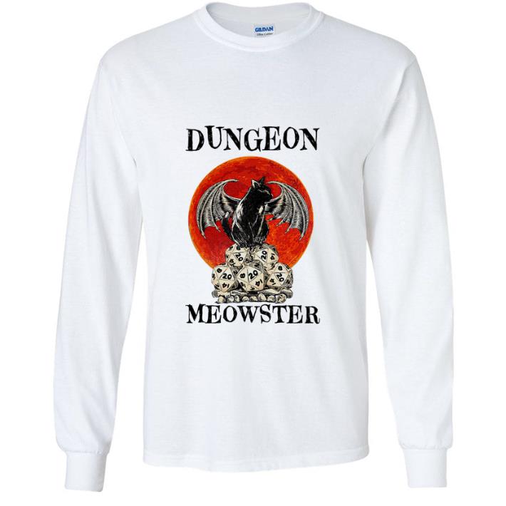 Nice Dungeons & Dragons Black Cat Dungeon Meowster Sunset shirt