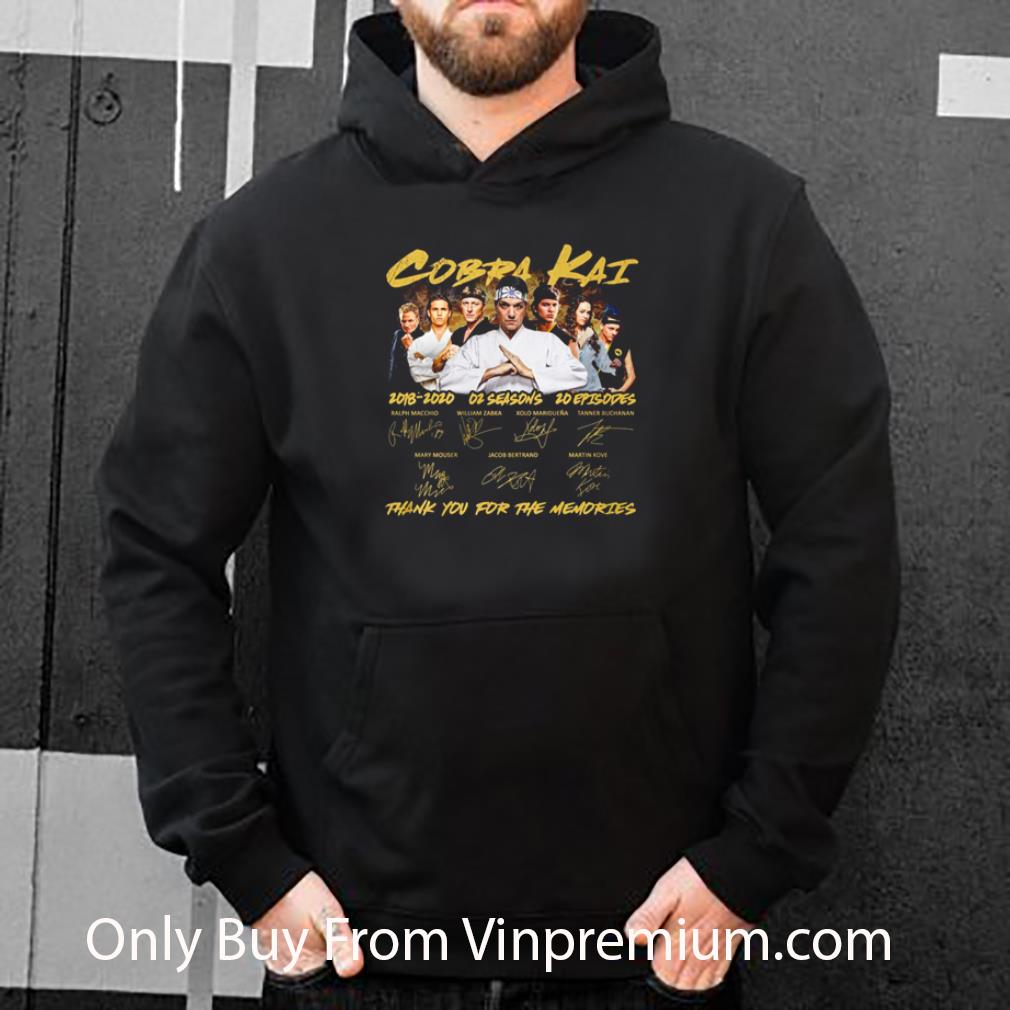 Original Cobra Kai 2018-2020 02 Seasons 20 Episodes Thank You For The Memories Signatures shirt