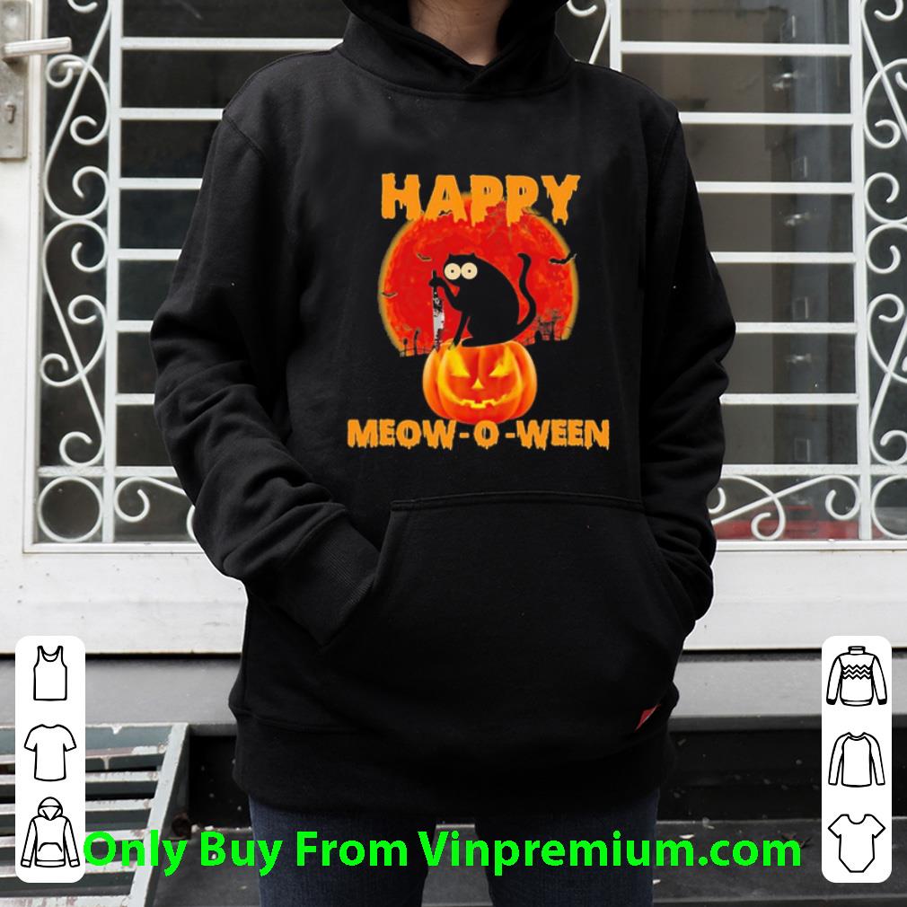 Hot Michael Myers Black Cat Happy Halloween Meow shirt 5 Hot Michael Myers Black Cat Happy Halloween Meow shirt