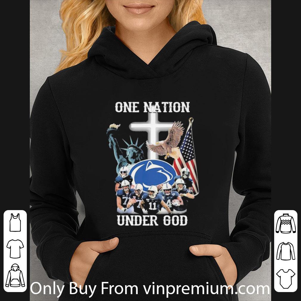 Original Penn State Nittany Lions One Nation Under God American Flag shirt