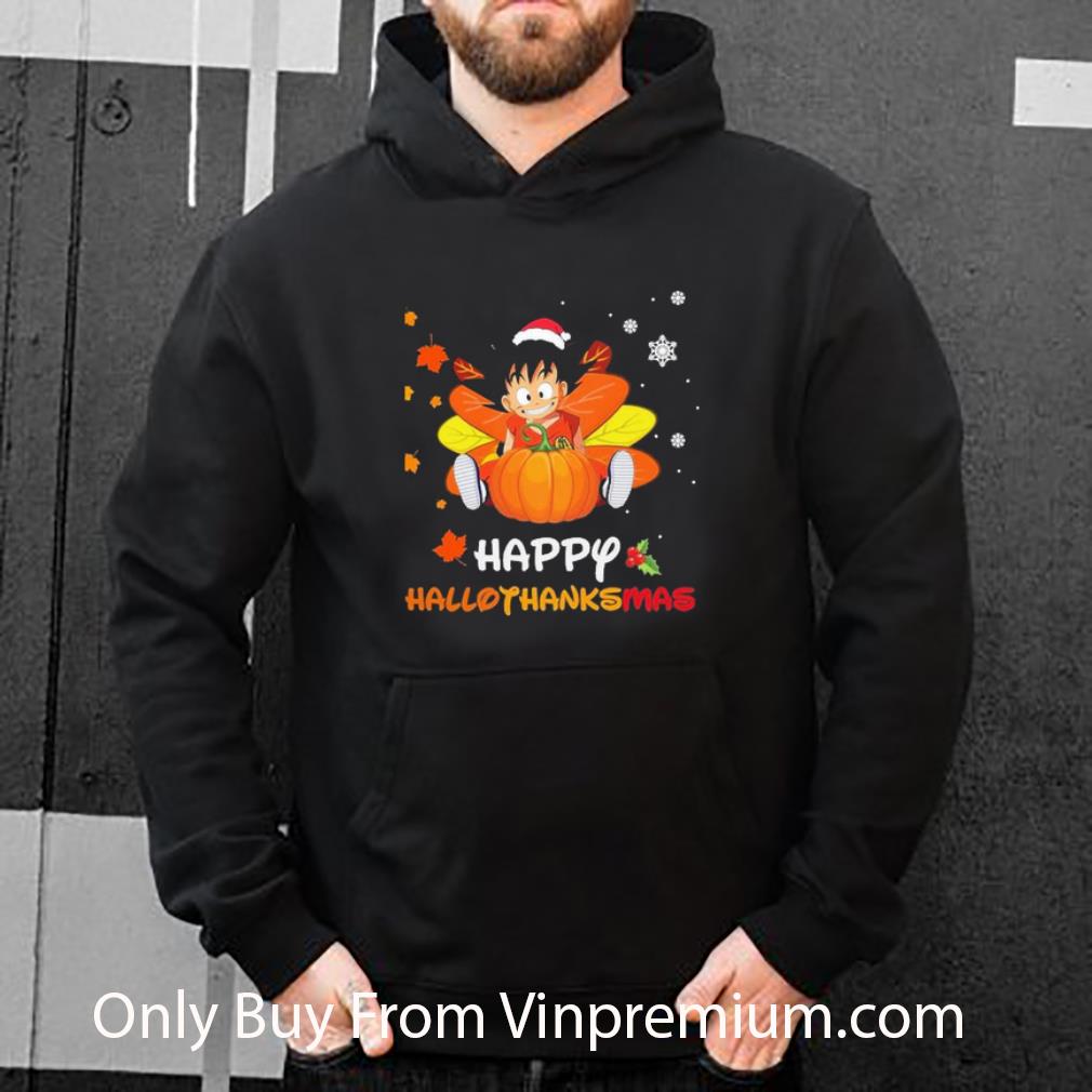 Pretty Son Goku Happy Hallothanksmas shirt 5 Pretty Son Goku Happy Hallothanksmas shirt