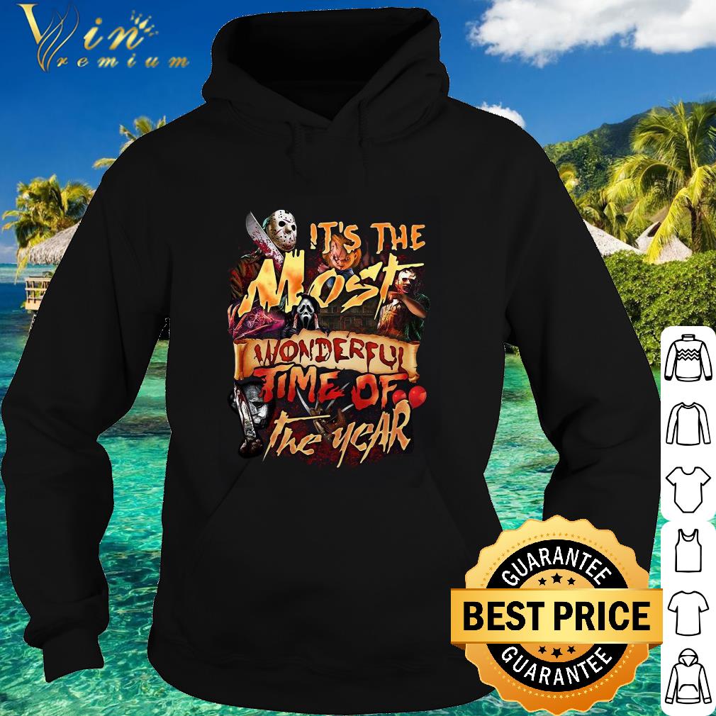 Original Horror Characters Halloween the most wonderful time of the year shirt