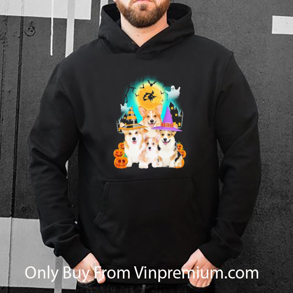 Hot Corgi Halloween Dog Lover shirt