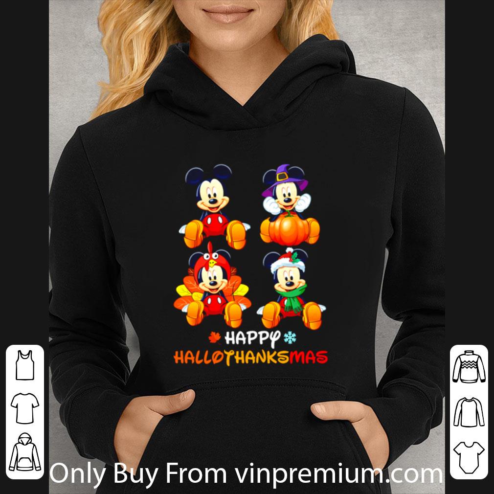 Original Halloween Mickey Mouse Pumpkin Happy Hallothanksmas shirt