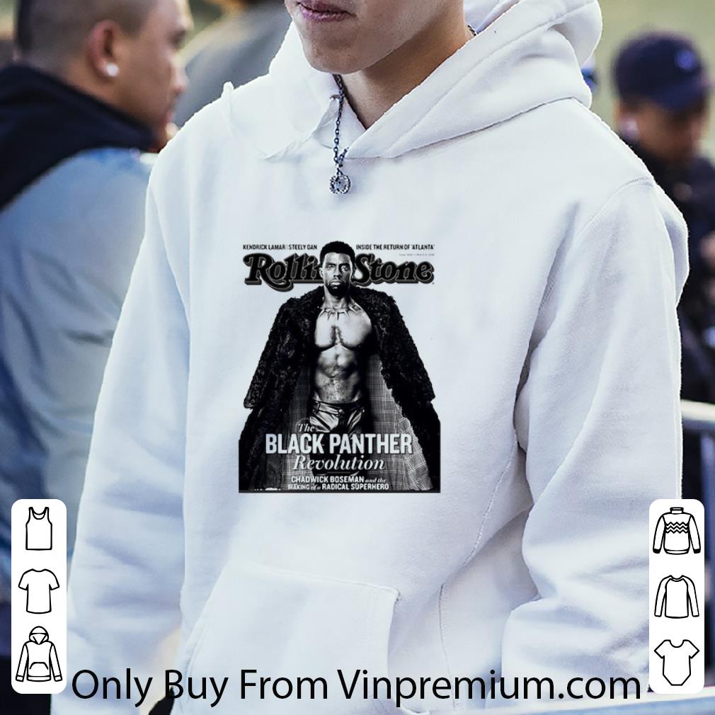 Top Rip Chadwick Boseman The Black Panther Recolution Rolling Stone shirt