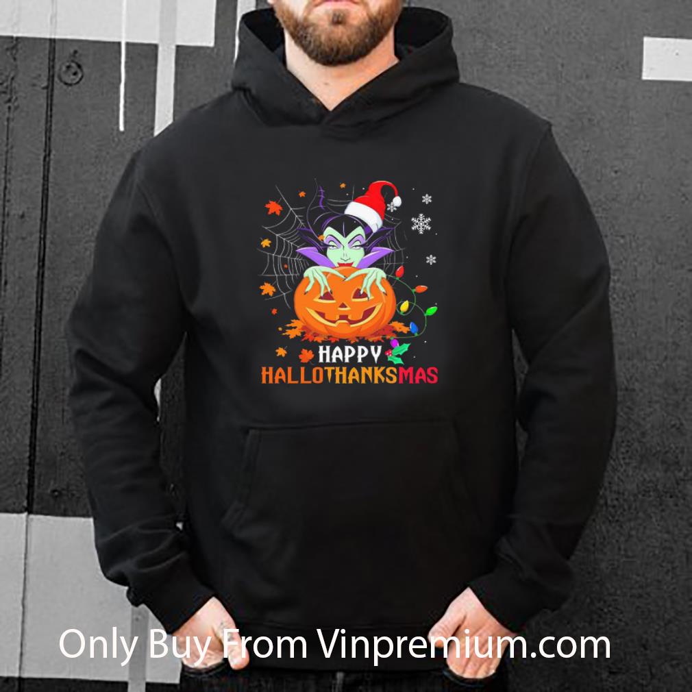 Official Maleficent Pumpkin Happy Hallothanksmas shirt 5 Official Maleficent Pumpkin Happy Hallothanksmas shirt