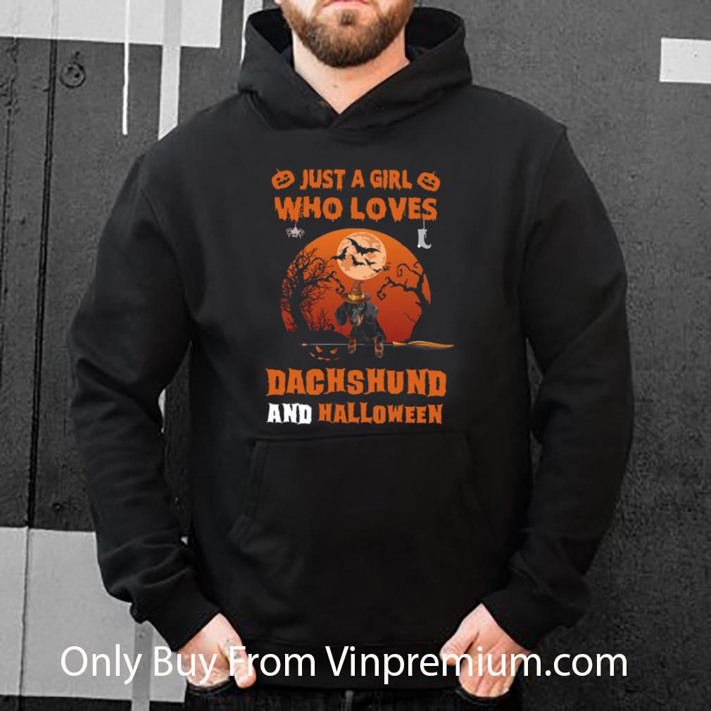 Pretty Just A Girl Who Loves Dachshund Halloween shirt