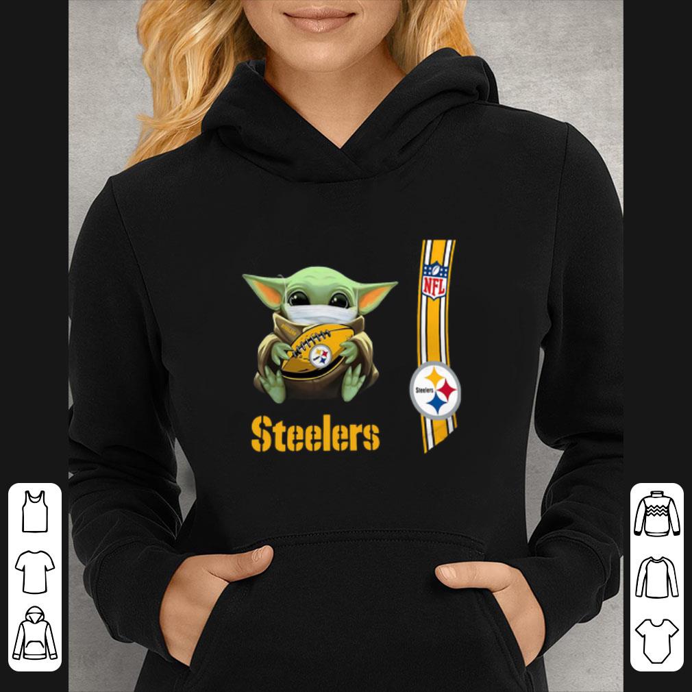 Nice Baby Yoda Mask Pittsburgh Steelers Nfl Coronavirus shirt