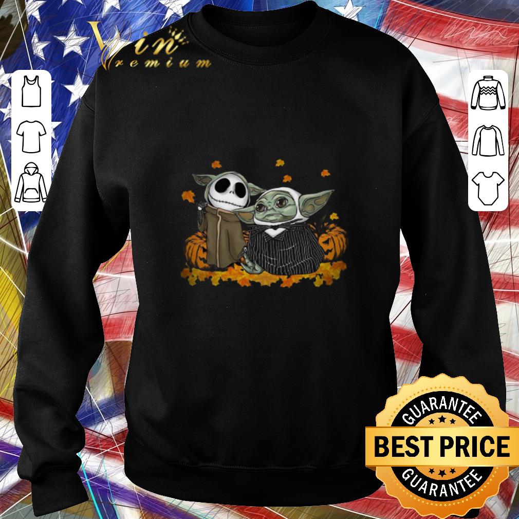 Official Baby Jack Skellington and Baby Yoda Halloween shirt