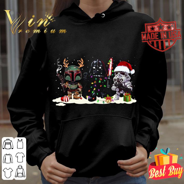Awesome Star Wars Boba Fett Darth Vader Storm Trooper Christmas shirt 5 Awesome Star Wars Boba Fett Darth Vader Storm Trooper Christmas shirt