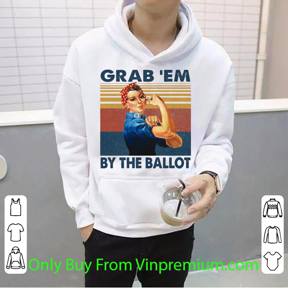 Nice Vintage Wonder Woman Grab ‘em By The Ballot shirt