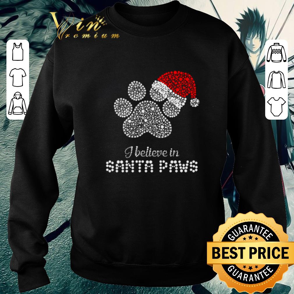Premium Dog paw I believe in Santa Paws Christmas shirt 5 Premium Dog paw I believe in Santa Paws Christmas shirt
