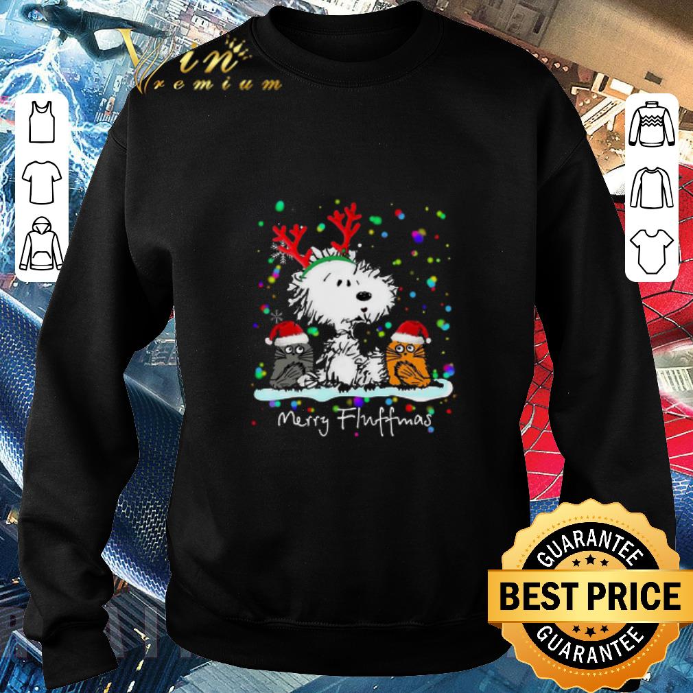 Reindeer Snoopy Cat Merry Fluffmas Christmas shirt
