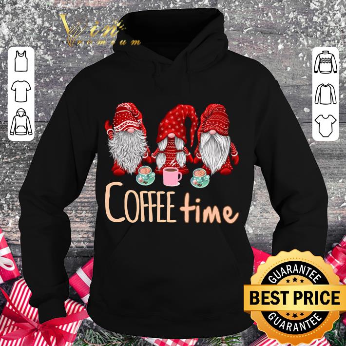 Best Gnomes drink coffee time Christmas shirt 3 Best Gnomes drink coffee time Christmas shirt