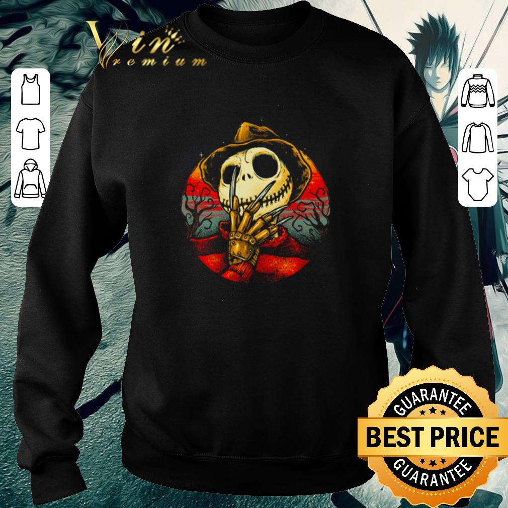 Premium Jack Skellington face Freddy Krueger Halloween shirt 5 Premium Jack Skellington face Freddy Krueger Halloween shirt