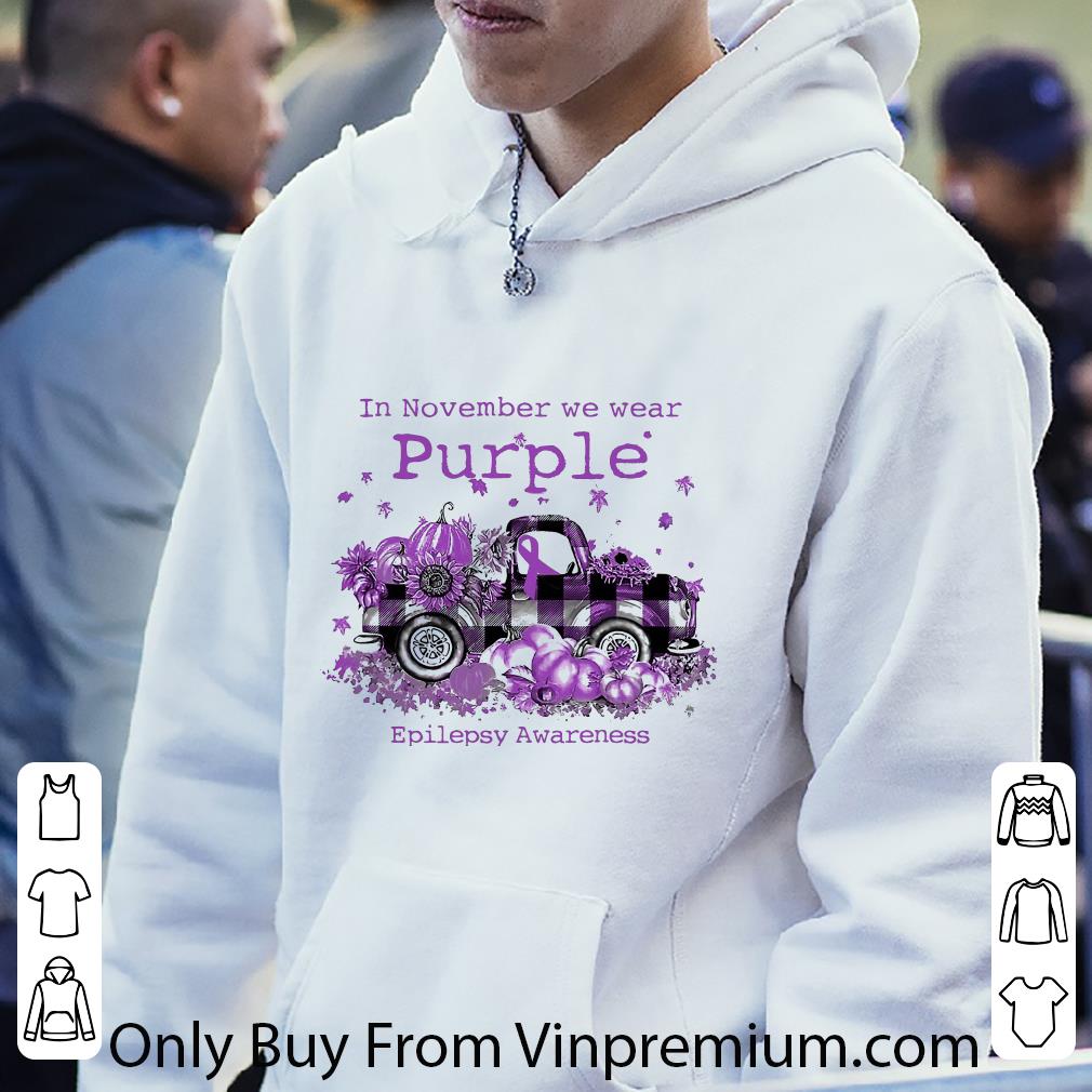 Awesome In November We Wear Purple Epilepsy Awareness shirt 5 Awesome In November We Wear Purple Epilepsy Awareness shirt