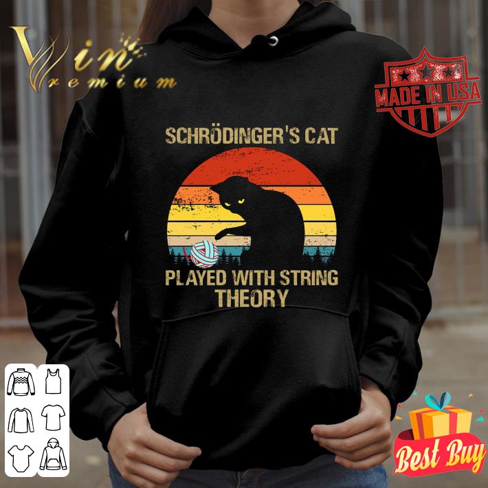 Official Vintage Schrodinger's Cat Played With String Theory Sunset shirt 5 Official Vintage Schrodinger's Cat Played With String Theory Sunset shirt