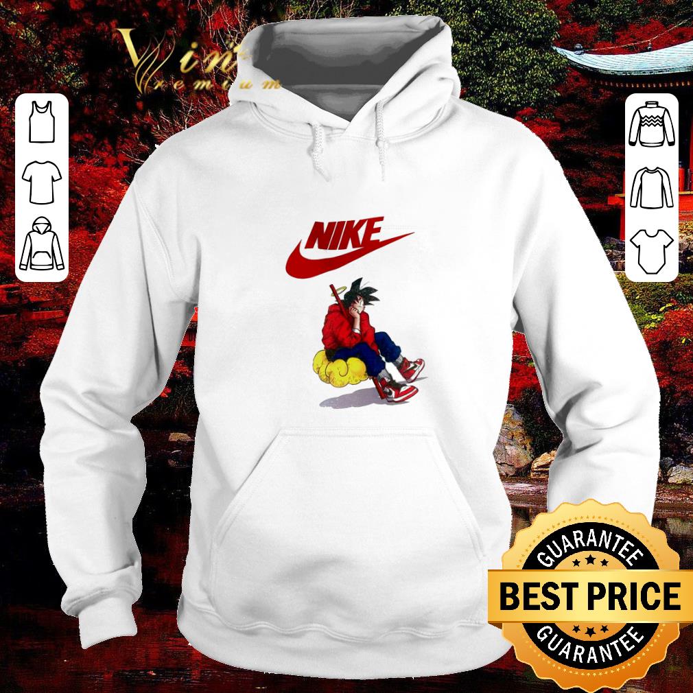 Hot Dragon Ball Z Nike Son Goku sitting on cloud shirt