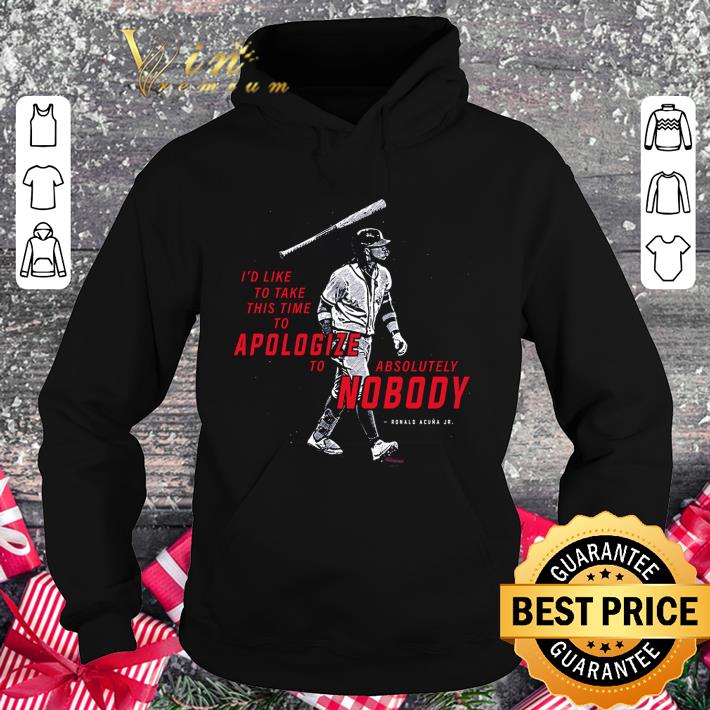 Awesome Ronald Acuña Jr. Atlanta Braves i'd like to take this time shirt