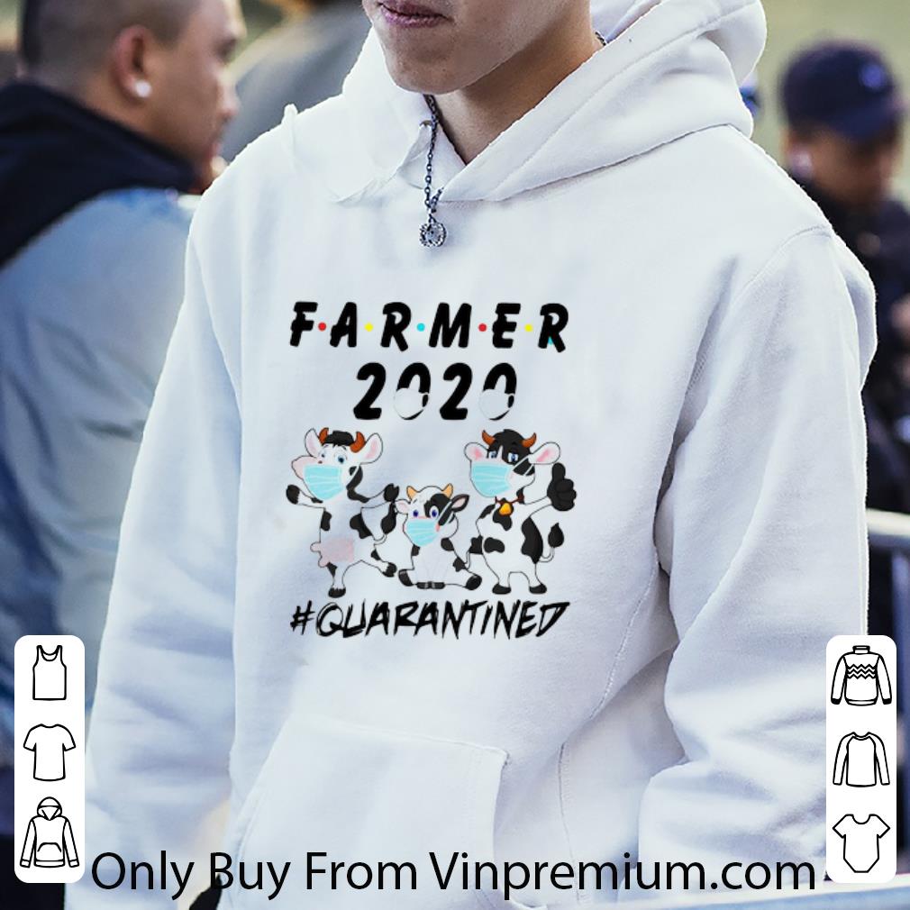 Original Cows Farmer 2020 #quarantined Coronavirus shirt