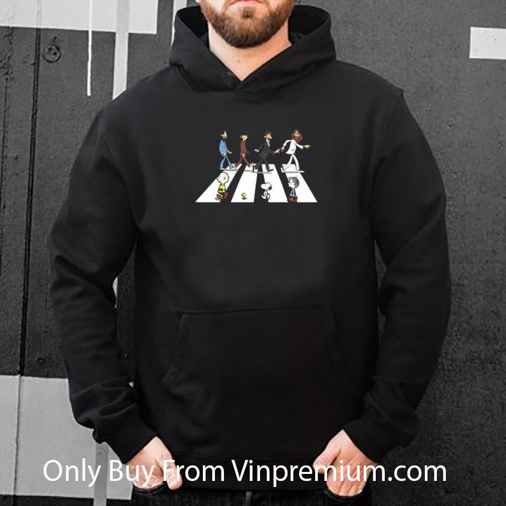 Top The Beatles Members And The Peanuts Characters Abbey Road shirt 5 Top The Beatles Members And The Peanuts Characters Abbey Road shirt