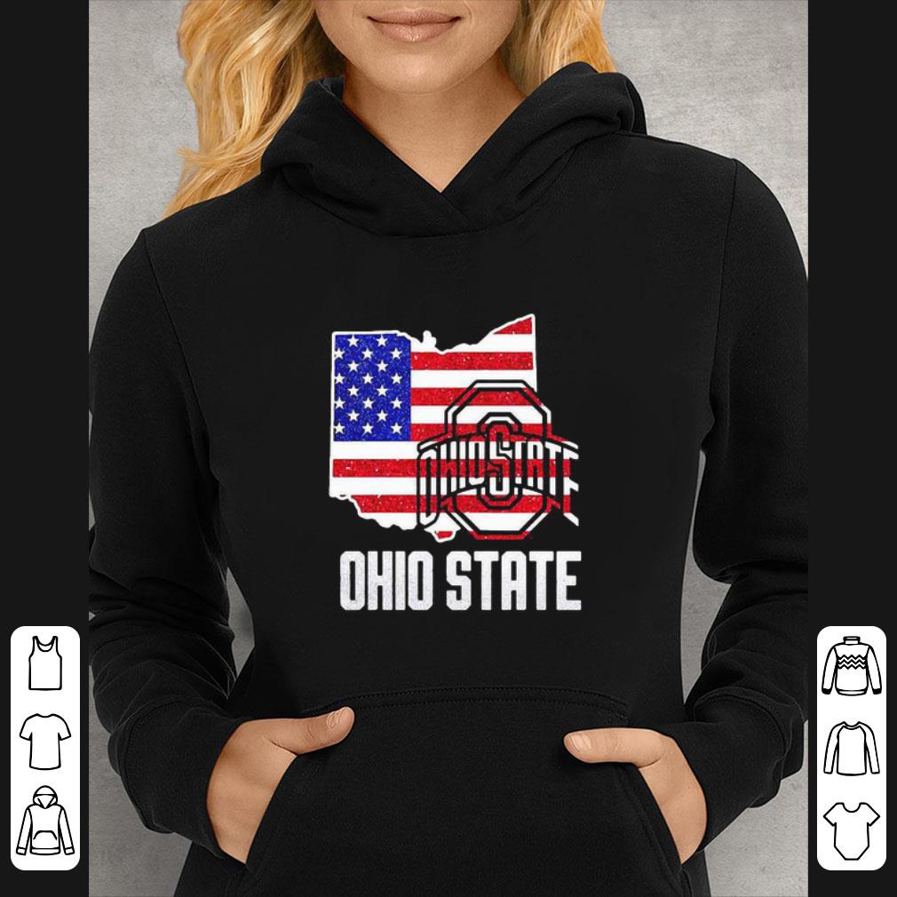 Top Ohio State Buckeyes American Flag 4th Of July shirt