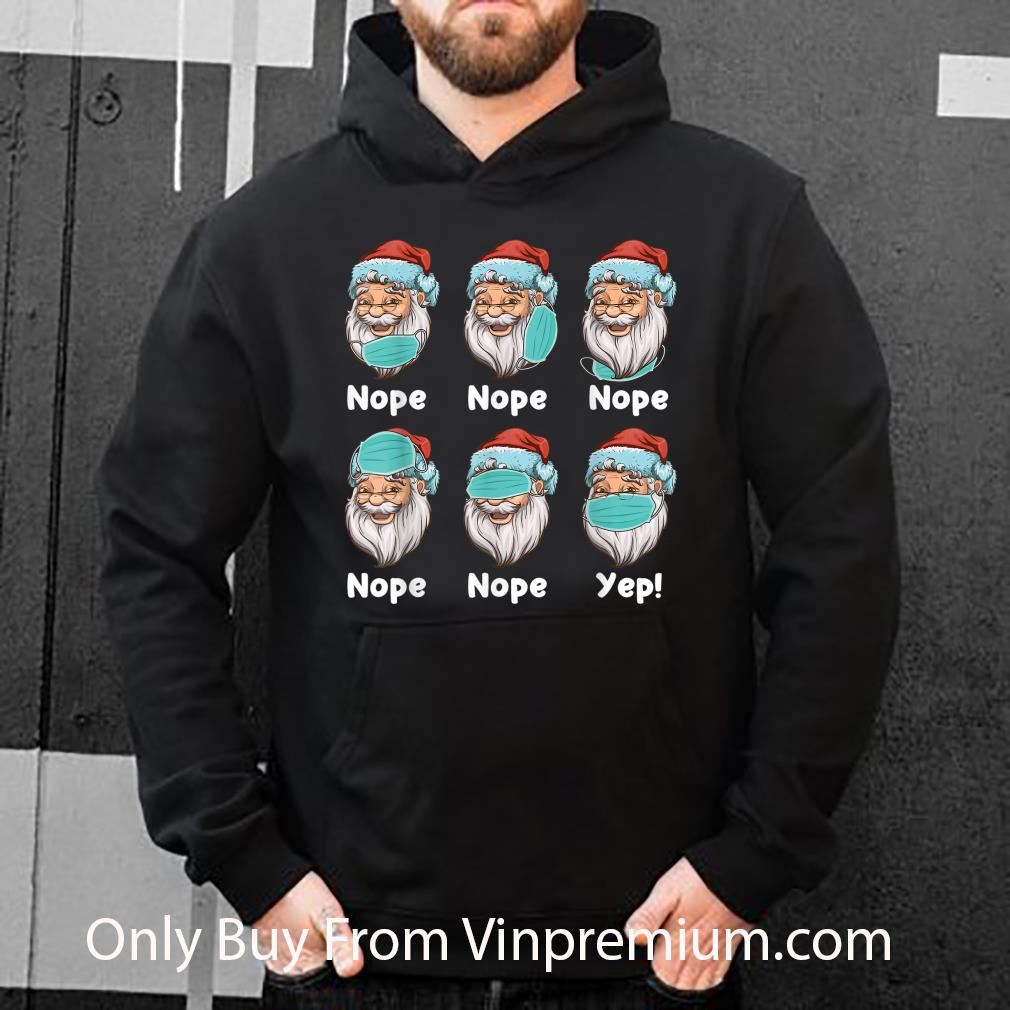 Premium Christmas 2020 Santa Wearing Mask Wrong shirt