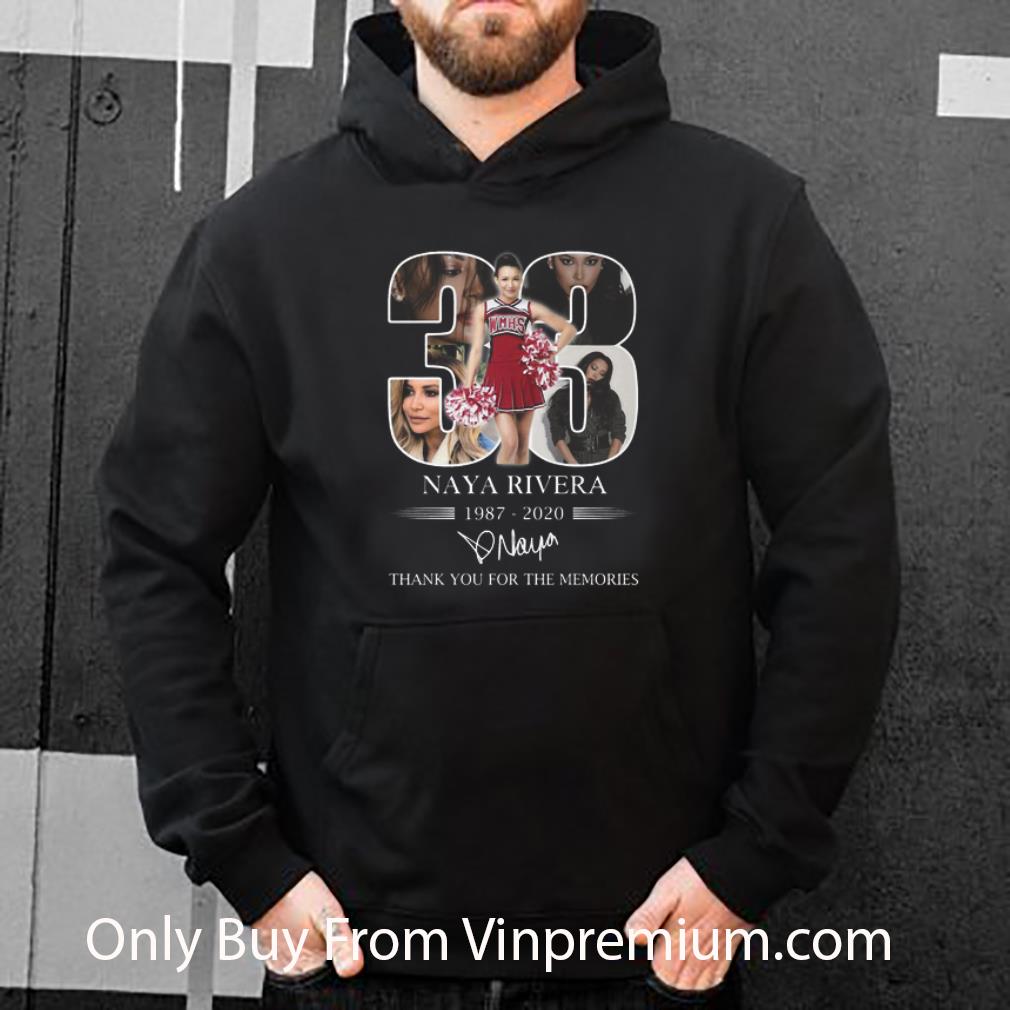 Official 33 Naya Rivera 1987-2020 Signature Thank You For The Memories shirt