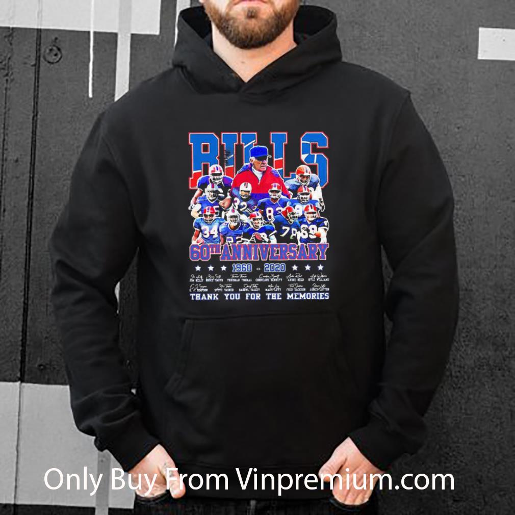 Awesome Buffalo Bills Football 60th Anniversary 1960 2020 Signatures shirt 5 Awesome Buffalo Bills Football 60th Anniversary 1960 2020 Signatures shirt