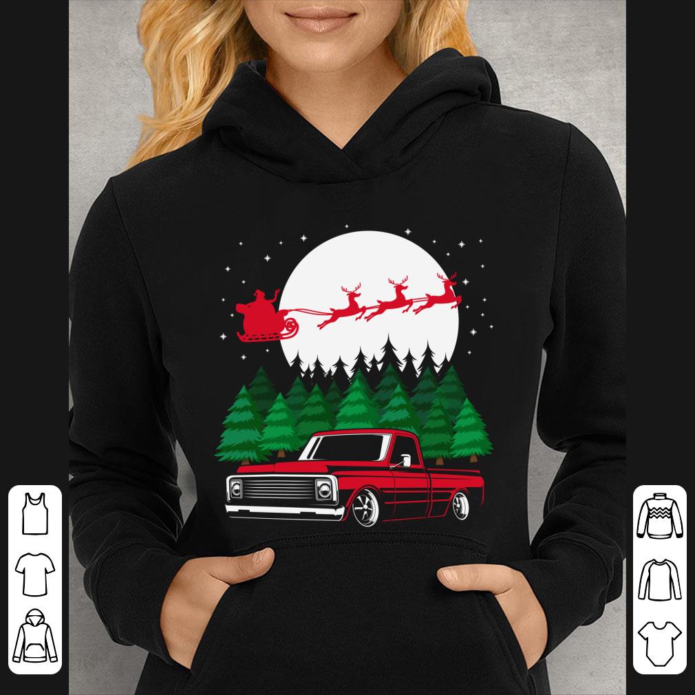 Official Mini Slammed Lowrider Dropped C10 Truck On Christmas Night shirt