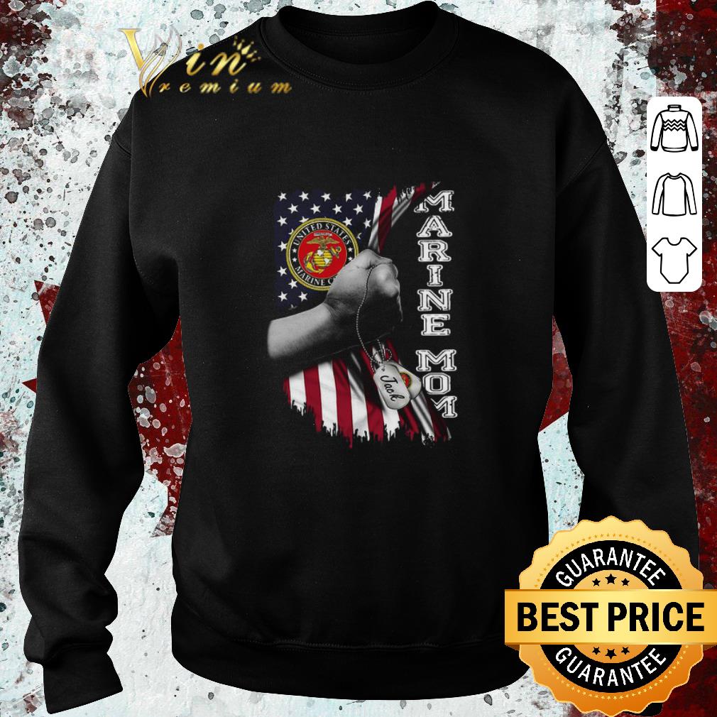 Top Marine Mom American Flag shirt 5 Top Marine Mom American Flag shirt